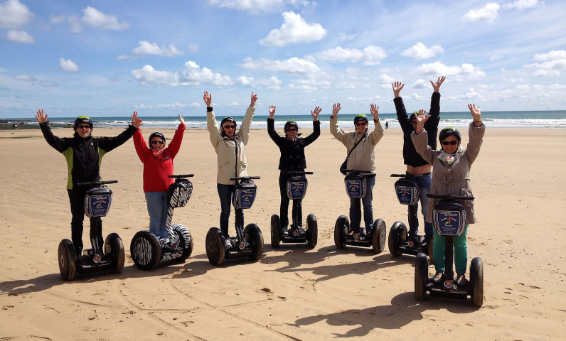Segway ride with friends Atlantic mobile-home rental